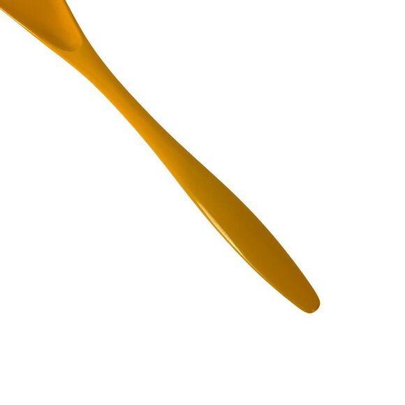 Hutzler Melamine Meat Serving Fork Orange Gold Kitchen Utensil Made in Thailand - Picture 3 of 5